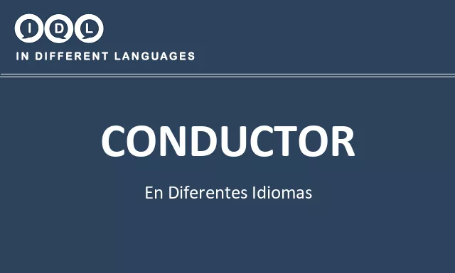Conductor en diferentes idiomas - Imagen
