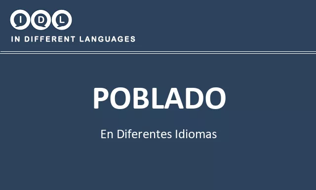 Poblado en diferentes idiomas - Imagen