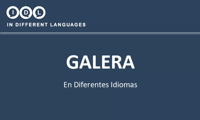 Galera en diferentes idiomas - Imagen