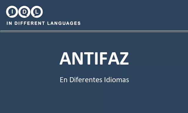 Antifaz en diferentes idiomas - Imagen