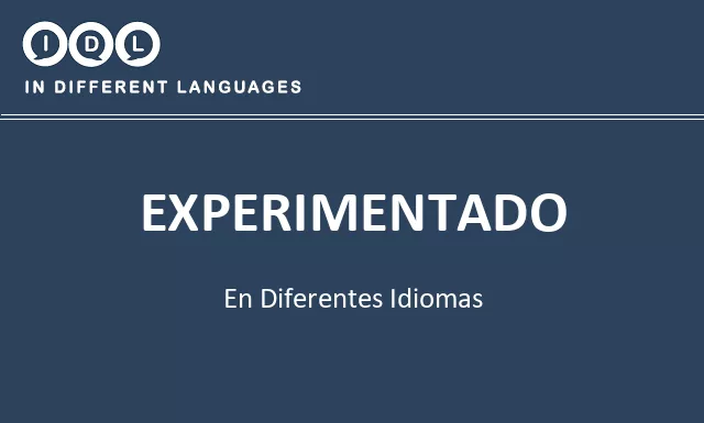 Experimentado en diferentes idiomas - Imagen