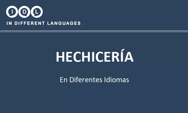 Hechicería en diferentes idiomas - Imagen