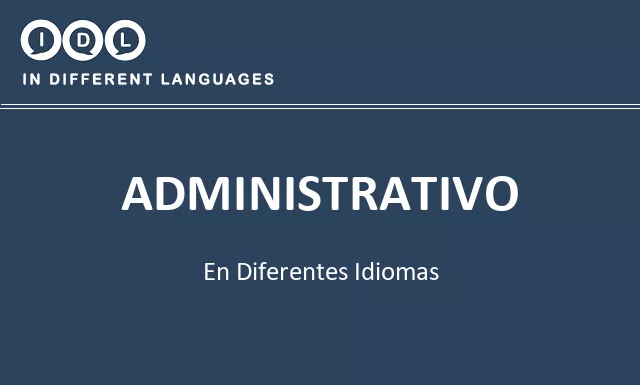 Administrativo en diferentes idiomas - Imagen