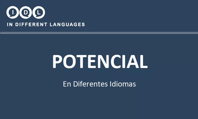 Potencial en diferentes idiomas - Imagen