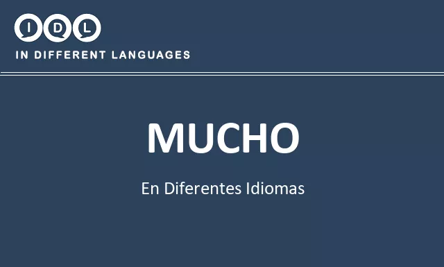 Mucho en diferentes idiomas - Imagen