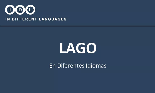 Lago en diferentes idiomas - Imagen