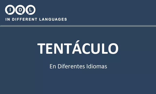 Tentáculo en diferentes idiomas - Imagen