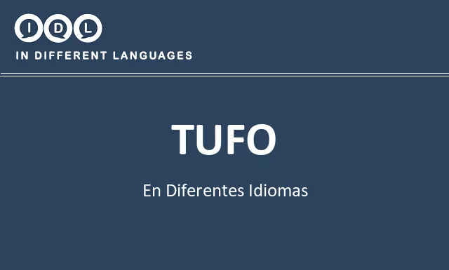 Tufo en diferentes idiomas - Imagen