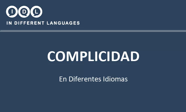 Complicidad en diferentes idiomas - Imagen
