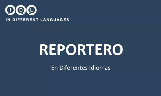 Reportero en diferentes idiomas - Imagen