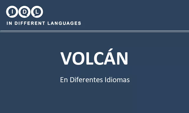 Volcán en diferentes idiomas - Imagen