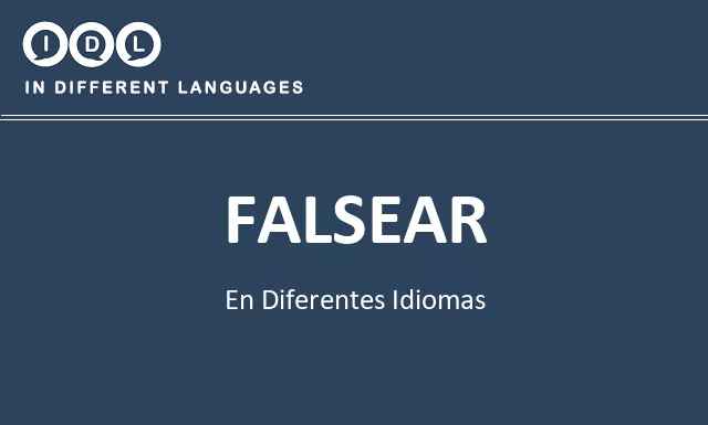 Falsear en diferentes idiomas - Imagen