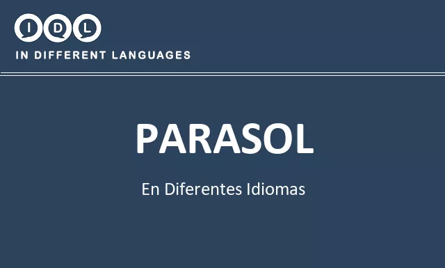 Parasol en diferentes idiomas - Imagen