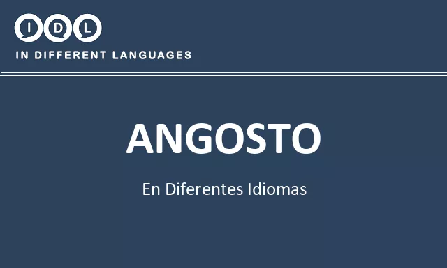 Angosto en diferentes idiomas - Imagen