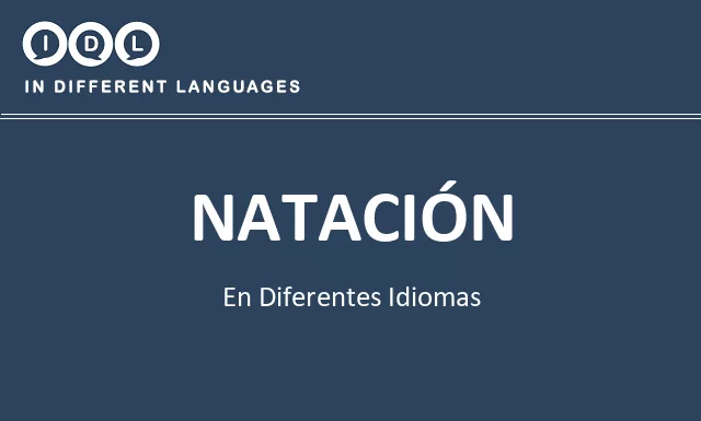 Natación en diferentes idiomas - Imagen