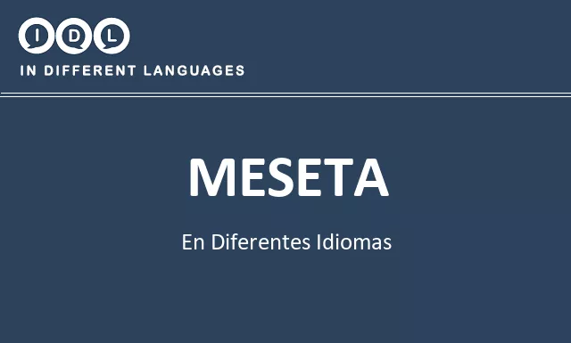 Meseta en diferentes idiomas - Imagen