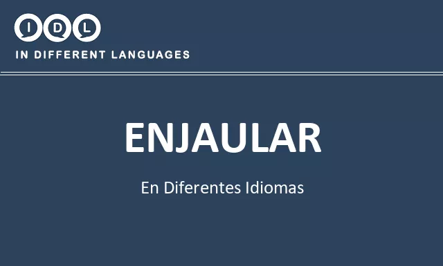 Enjaular en diferentes idiomas - Imagen