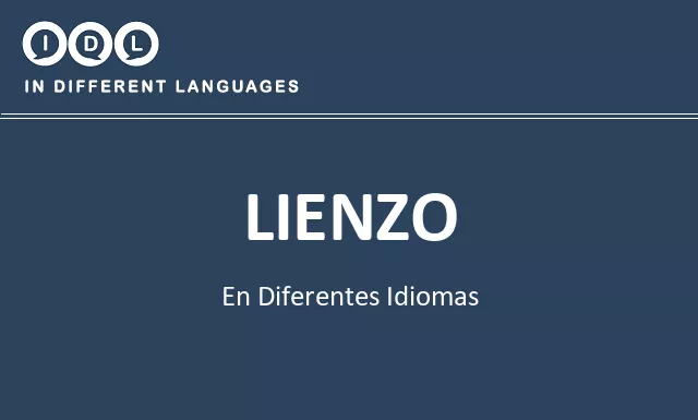 Lienzo en diferentes idiomas - Imagen