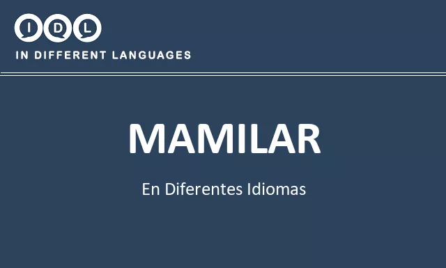 Mamilar en diferentes idiomas - Imagen