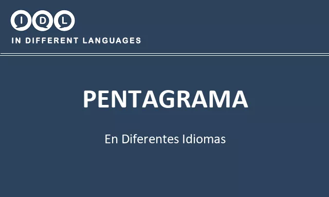 Pentagrama en diferentes idiomas - Imagen