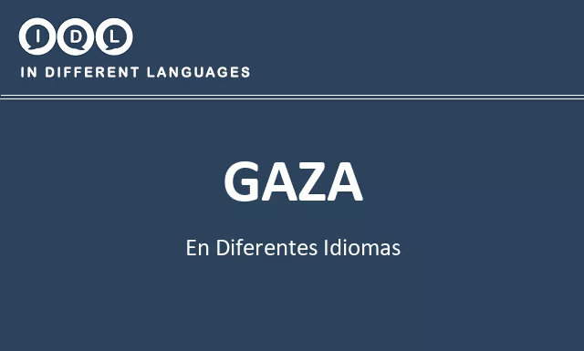 Gaza en diferentes idiomas - Imagen