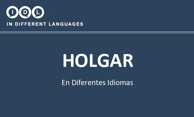 Holgar en diferentes idiomas - Imagen