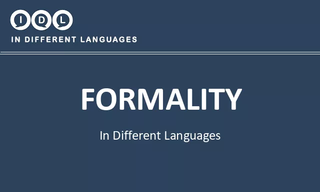 Formality in Different Languages - Image