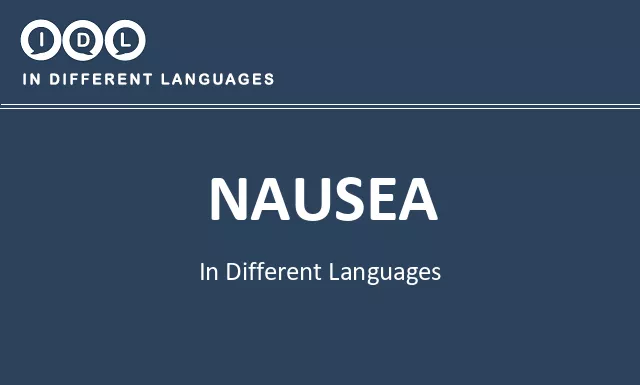 Nausea in Different Languages - Image