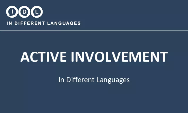 Active involvement in Different Languages - Image