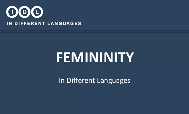 Femininity in Different Languages - Image