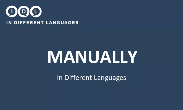 Manually in Different Languages - Image