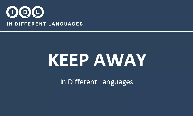 Keep away in Different Languages - Image