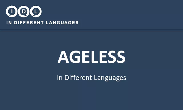 Ageless in Different Languages - Image
