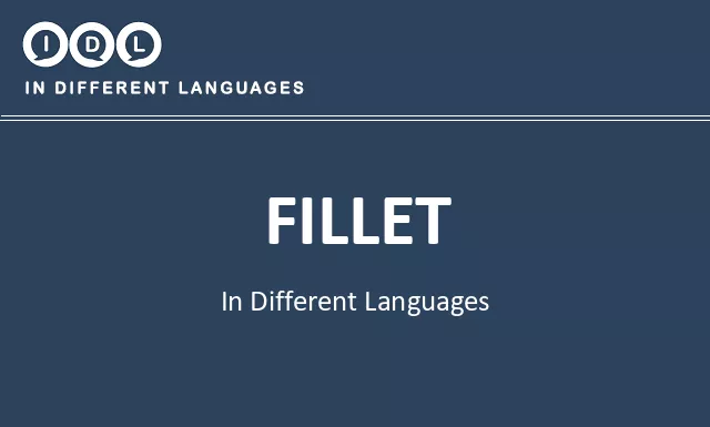 Fillet in Different Languages - Image