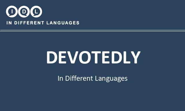 Devotedly in Different Languages - Image