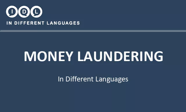 Money laundering in Different Languages - Image