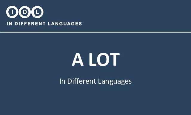 A lot in Different Languages - Image