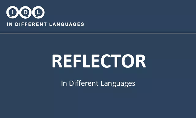 Reflector in Different Languages - Image