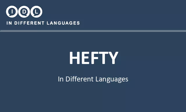 Hefty in Different Languages - Image