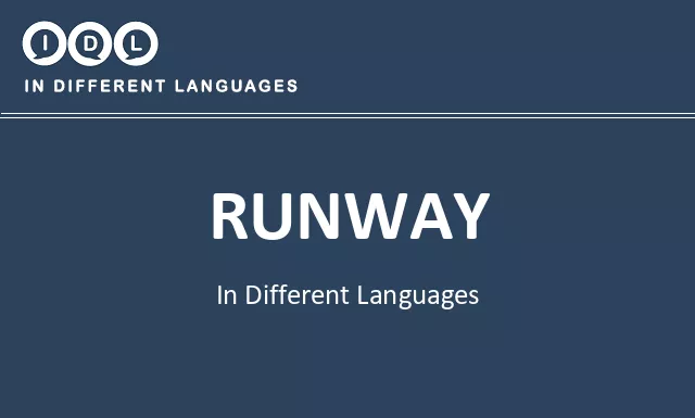 Runway in Different Languages - Image