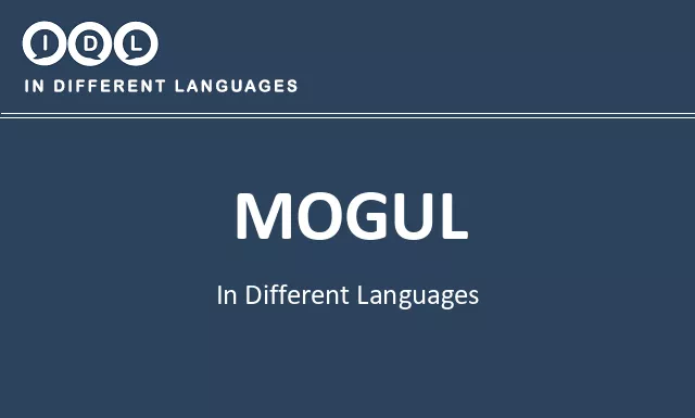 Mogul in Different Languages - Image