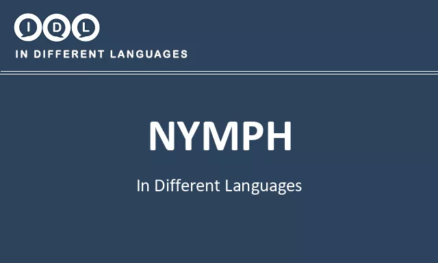 Nymph in Different Languages - Image