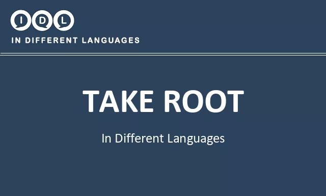 Take root in Different Languages - Image