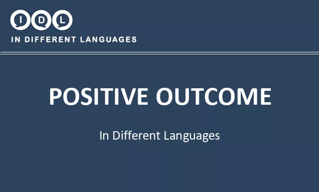 Positive outcome in Different Languages - Image