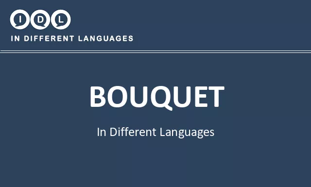 Bouquet in Different Languages - Image