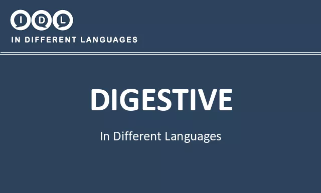 Digestive in Different Languages - Image