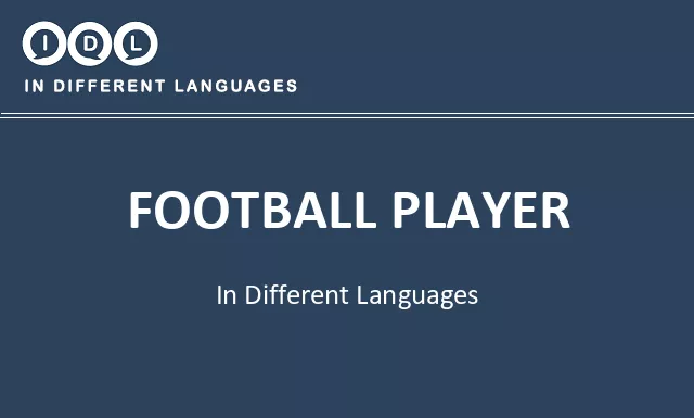 Football player in Different Languages - Image