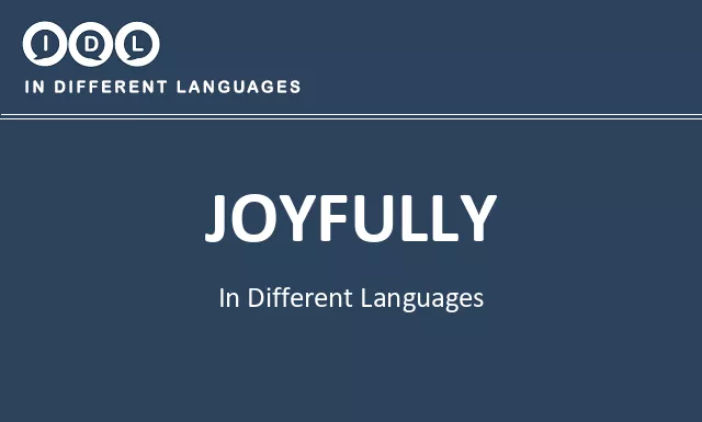 Joyfully in Different Languages - Image