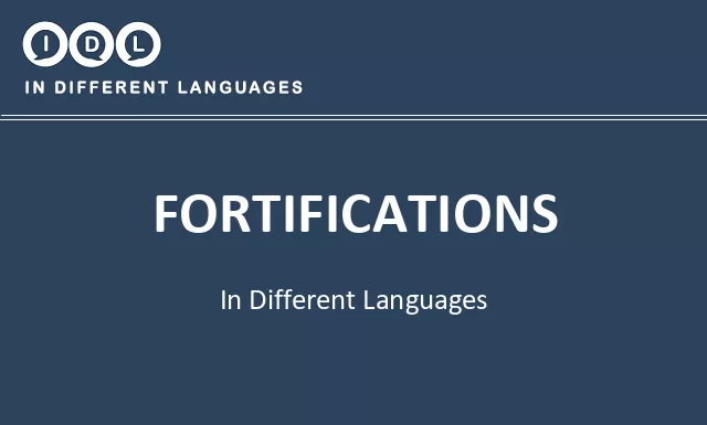Fortifications in Different Languages - Image