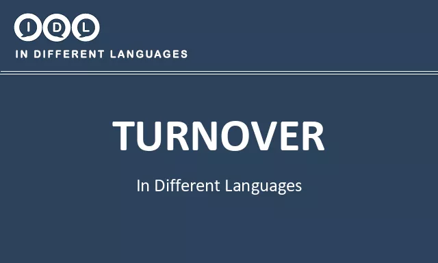 Turnover in Different Languages - Image